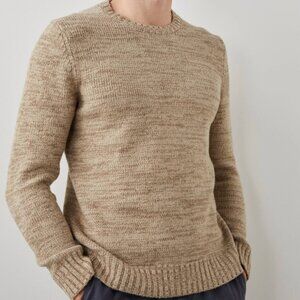 RAILS ORRIN CREWNECK SWEATER - TOASTED BARLEY - MEN'S LARGE $178